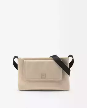 Тонкая женская сумка через плечо с застежкой-молнией и прочным внешним карманом Parfois, цвет Natural