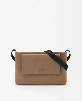 Тонкая женская сумка через плечо с застежкой-молнией и прочным внешним карманом Parfois, коричневый