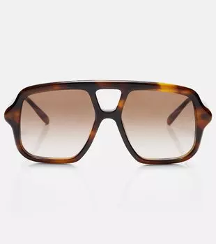 Тонкие авиаторские очки Loewe