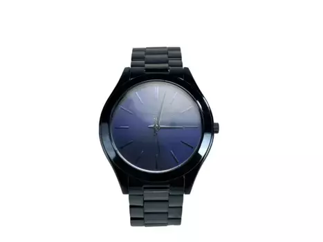 Тонкие часы Runway из нержавеющей стали MK3419 синего цвета Michael Kors