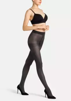 Тонкие колготки Camano "Колготки 60 DEN полупрозрачные без колец теплые премиум-класса", антрацит