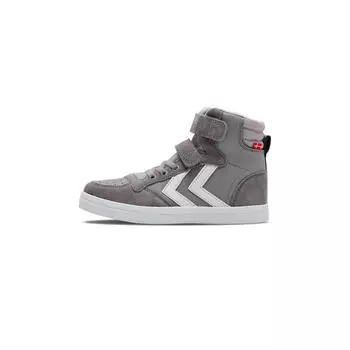 Тонкие кожаные высокие кроссовки Stadil Jr High Unisex Kids HUMMEL, белый