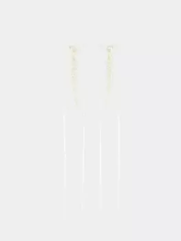 Тонкие ленточные серьги-бантики Simone Rocha, белый
