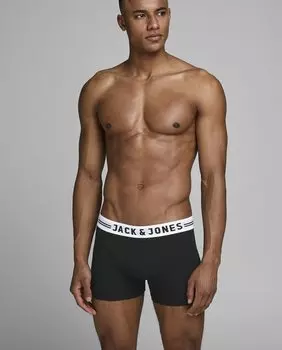 Тонкие мужские боксеры черного цвета Jack & Jones, черный