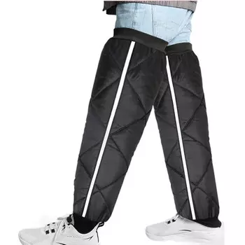 Тонкие наколенники Luozi для электромобиля Зимняя езда на мотоцикле Теплые наколенники Ветрозащитные мужские и женские защитные приспособления Черный 70 см Утолщенный бархат Xianluozi