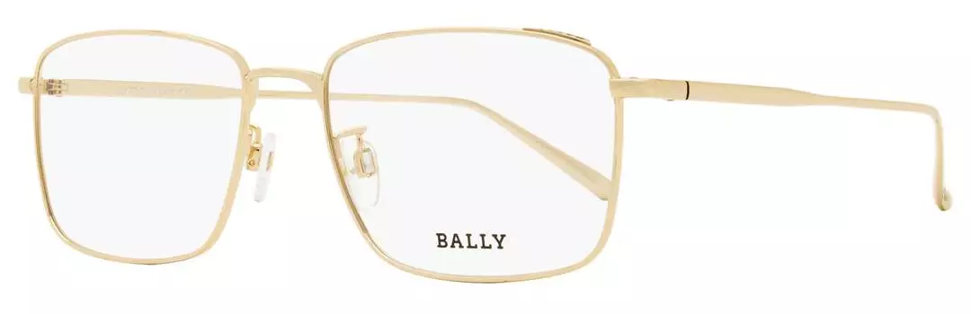 Тонкие прямоугольные очки Bally для мужчин BY5027D 028 Gold 55 мм