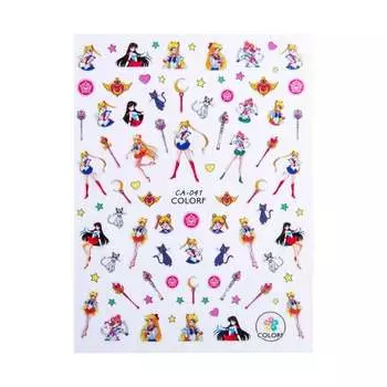 Тонкие самоклеящиеся наклейки для ногтей № CA-041., Molly Lac