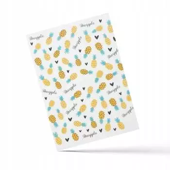 Тонкие самоклеящиеся наклейки для ногтей № CA-677., AllePaznokcie