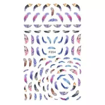 Тонкие самоклеящиеся наклейки для ногтей - F054 Mollylac, Molly Lac