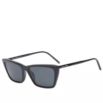 Тонкие солнцезащитные очки Saint Laurent Mica Saint Laurent Sunglasses, черный