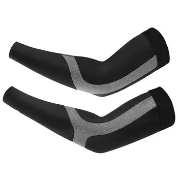 Тонкие теплые гетры Luozi для мужчин и женщин осенними и зимними беговыми леггинсами, снаряжение для велосипедного спорта, флисовые рукава, рукава Xianluozi