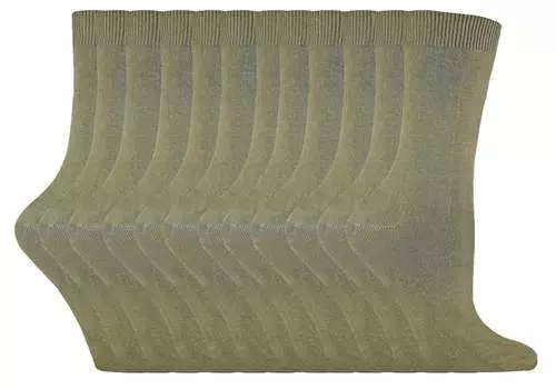 Тонкие удобные красочные женские носки до щиколотки цвета хаки Sock Snob, зеленый