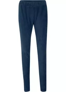 Тонкие вельветовые леггинсы с широким удобным поясом Bpc Bonprix Collection, синий