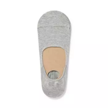 Тонкий чехол на ногу с противоскользящим каблуком (мужской) MUJI, серый