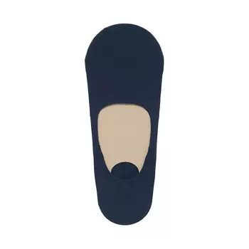 Тонкий чехол на ногу с противоскользящим каблуком (мужской) MUJI, темно-синий