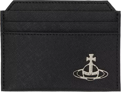 Тонкий держатель для карт Vivienne Westwood, черный