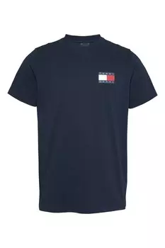 Тонкий джемпер с флагом из 100% хлопка Tommy Jeans, синий