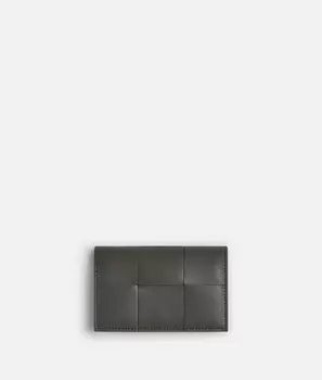 Тонкий кассетный футляр для визиток Bottega Veneta