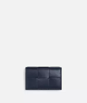 Тонкий кассетный футляр для визиток Bottega Veneta
