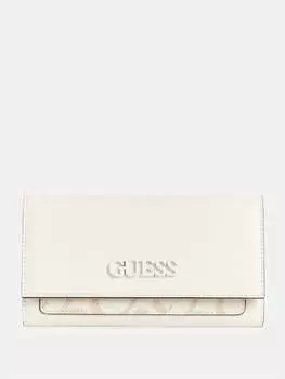 Тонкий клатч-кошелек Zinnia Guess Factory, цвет milk