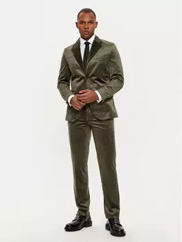 Тонкий костюм Jack&Jones, зеленый