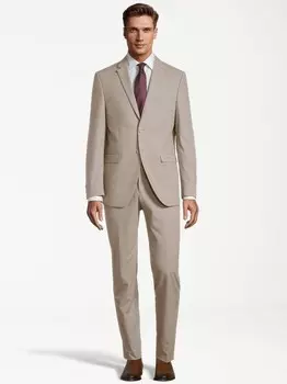 Тонкий костюм Steffen Klein, бежевый