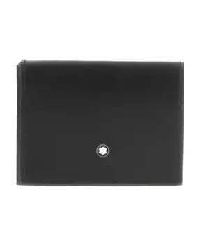 Тонкий кожаный кошелек Montblanc, черный