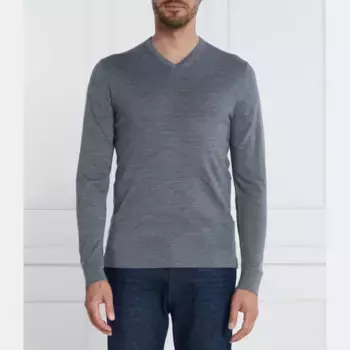 Тонкий крой из превосходной шерсти Calvin Klein, серый