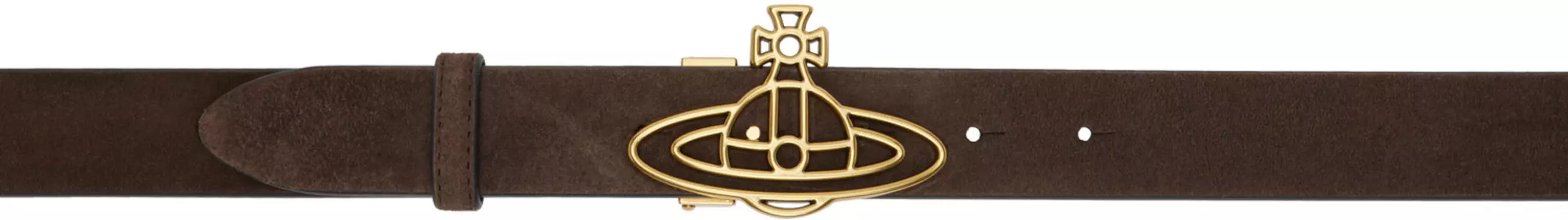 Тонкий Линейный Пояс Сферы Vivienne Westwood, коричневый