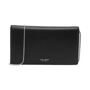 Тонкий мини-клатч 84 из кожи Marc Jacobs, черный