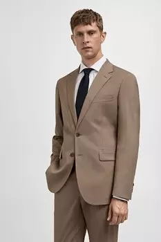 Тонкий пиджак «Милан» Mango, коричневый