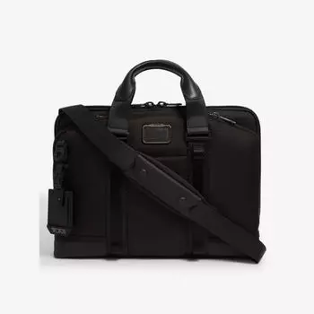 Тонкий плетеный портфель Aviano Tumi, черный