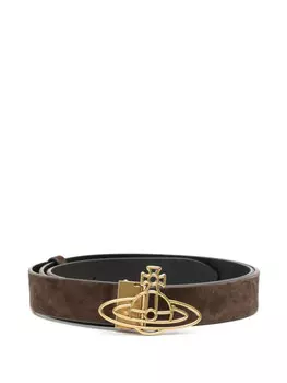 Тонкий пояс Vivienne Westwood Orb, коричневый