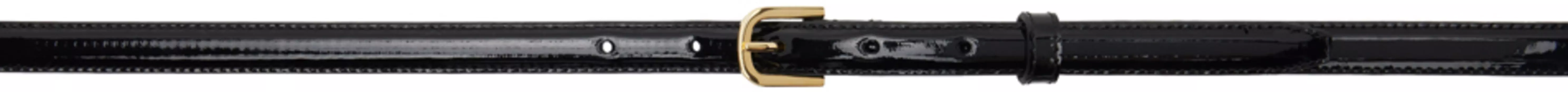 Тонкий ремень для брюк из лакированной кожи TOTEME