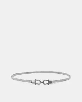 Тонкий ремень с застежкой Latouche, цвет Plomo