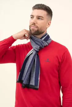 Тонкий шарф Budmil, синий/серый