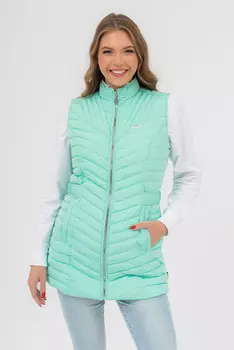 Тонкий стеганый жилет Budmil, зеленый