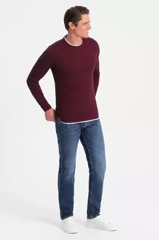 Тонкий свитер Ombre, бургундия