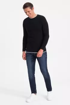 Тонкий свитер Ombre, черный