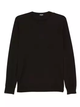 Тонкий свитер Zegna, коричневый