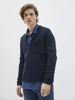 Тонкий трикотажный кардиган Slim Fit с воротником-стойкой LCW Casual