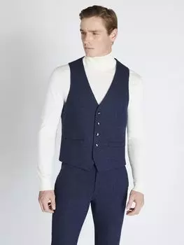 Тонкий твидовый жилет Donegal Moss