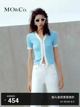 Тонкий вязаный кардиган Moco с двойной открытой молнией, кремовый