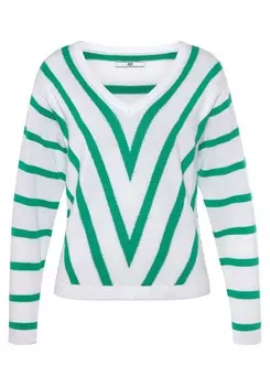 Тонкий вязаный свитер AJC Sweater, белый