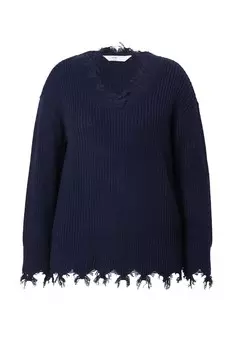 Тонкий вязаный свитер Angel of Style Sweater, темно-синий