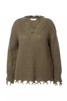 Тонкий вязаный свитер Angel of Style Sweater, зеленый