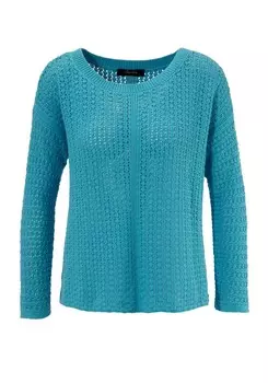 Тонкий вязаный свитер Aniston CASUAL Sweater, зеленый