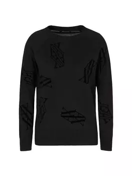 Тонкий вязаный свитер ARMANI EXCHANGE Sweater, черный