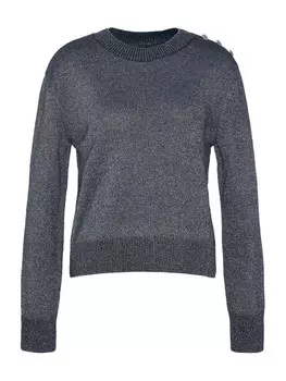 Тонкий вязаный свитер Barbour International Sweater Jade, пятнистый серый