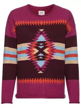 Тонкий вязаный свитер CAMEL ACTIVE Sweater, фиолетовый